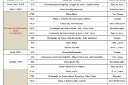 AGENDA DE MISSAS E CELEBRAES JUNHO 2022