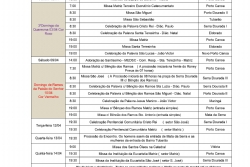 AGENDA DE MISSAS E CELEBRAES ABRIL 2022