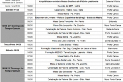 AGENDA DE MISSAS E CELEBRAES SETEMBRO/2021