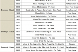 AGENDA DE MISSAS E CELEBRAES OUTUBRO/2020